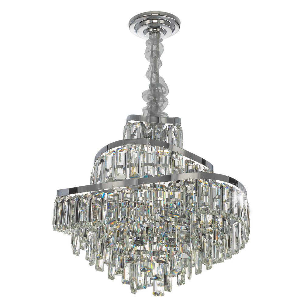 Citilux NAIAD CL315151 Люстра хрустальная подвесная Хром
