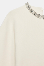 ТРИКОТАЖНЫЙ ТОП СО СТРАЗАМИ — ZARA