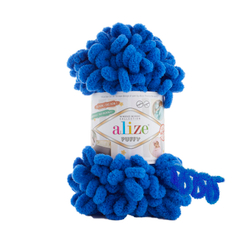 Пуффи (Puffy) пряжа Alize 100%микрополиэстер 5х100г/9,2 м 141 василек
