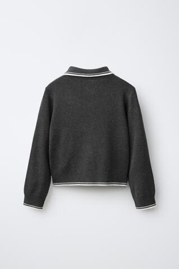ZARA СВИТЕР С ЗАСТЕЖКОЙ-МОЛНИЕЙ, СЕРЫЙ