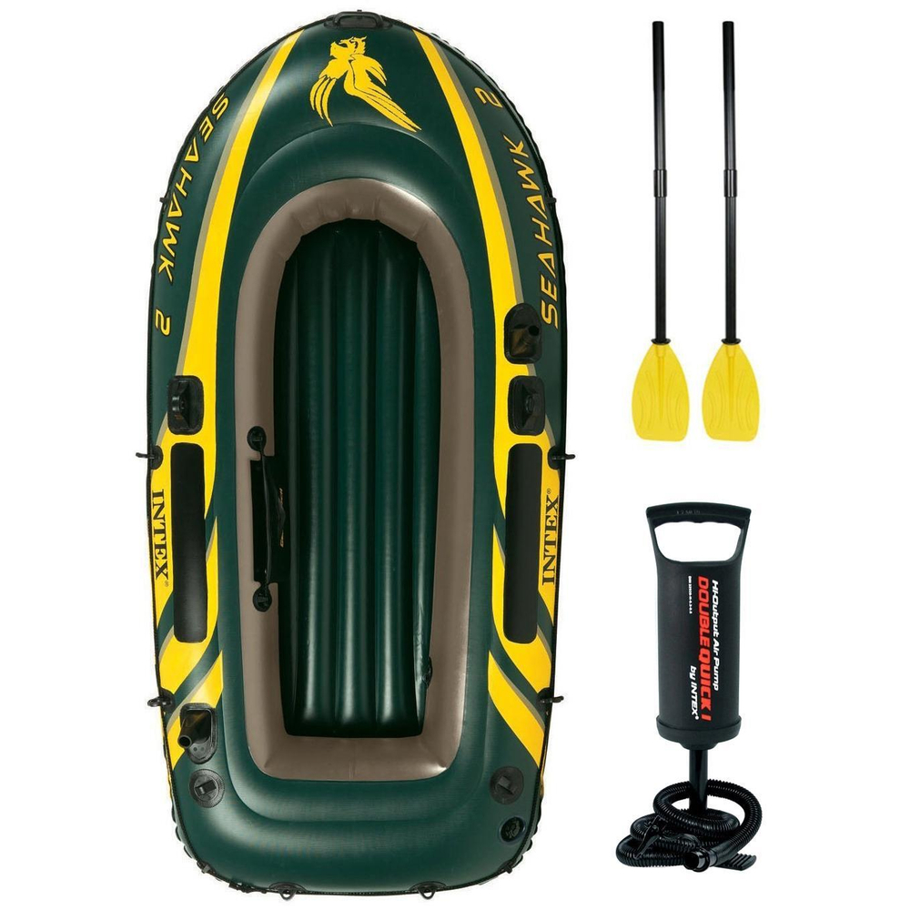 Лодка Intex Seahawk 2 ПВХ до 240 кг + весла/насос