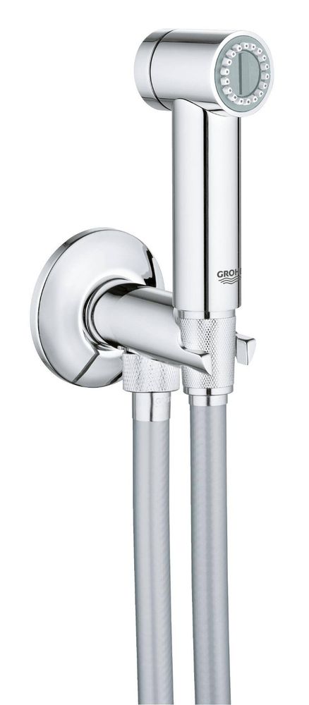 Гигиенический душ с угловым вентилем GROHE Sena Trigger Spray 35, 1 вид струи, хром, душевой шланг Silverflex 1250 мм (26332000) Гигиенический душ с угловым вентилем GROHE Sena Trigger Spray 35, 1 вид струи, хром, душевой шланг Silverflex 1250 мм (26332000)