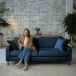 Хорошее настроение Диван прямой, сапфировый