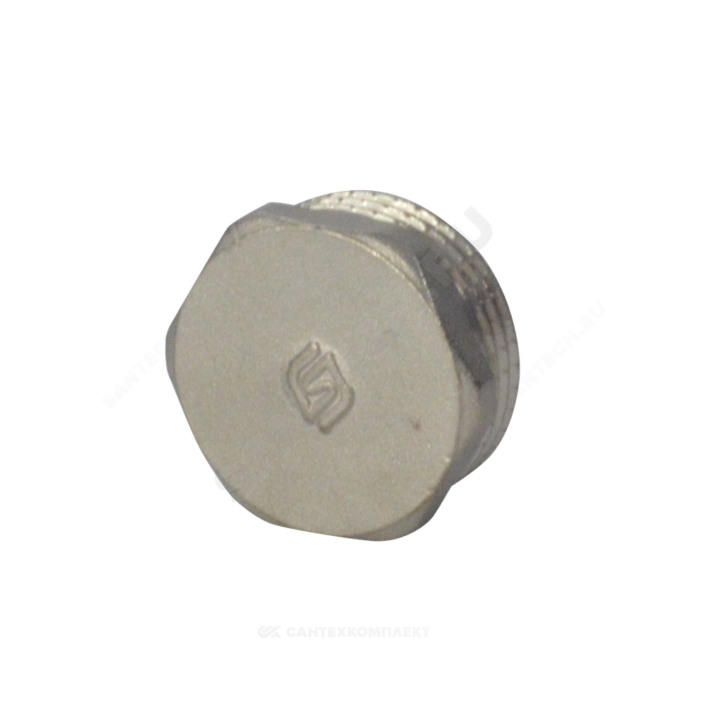 Заглушка латунь никель Ду 32 (1 1/4") НР SantechSystems
