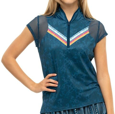 Женская футболка теннисная Lucky in Love Pretty in Ink Feeling Inky S/S - indigo