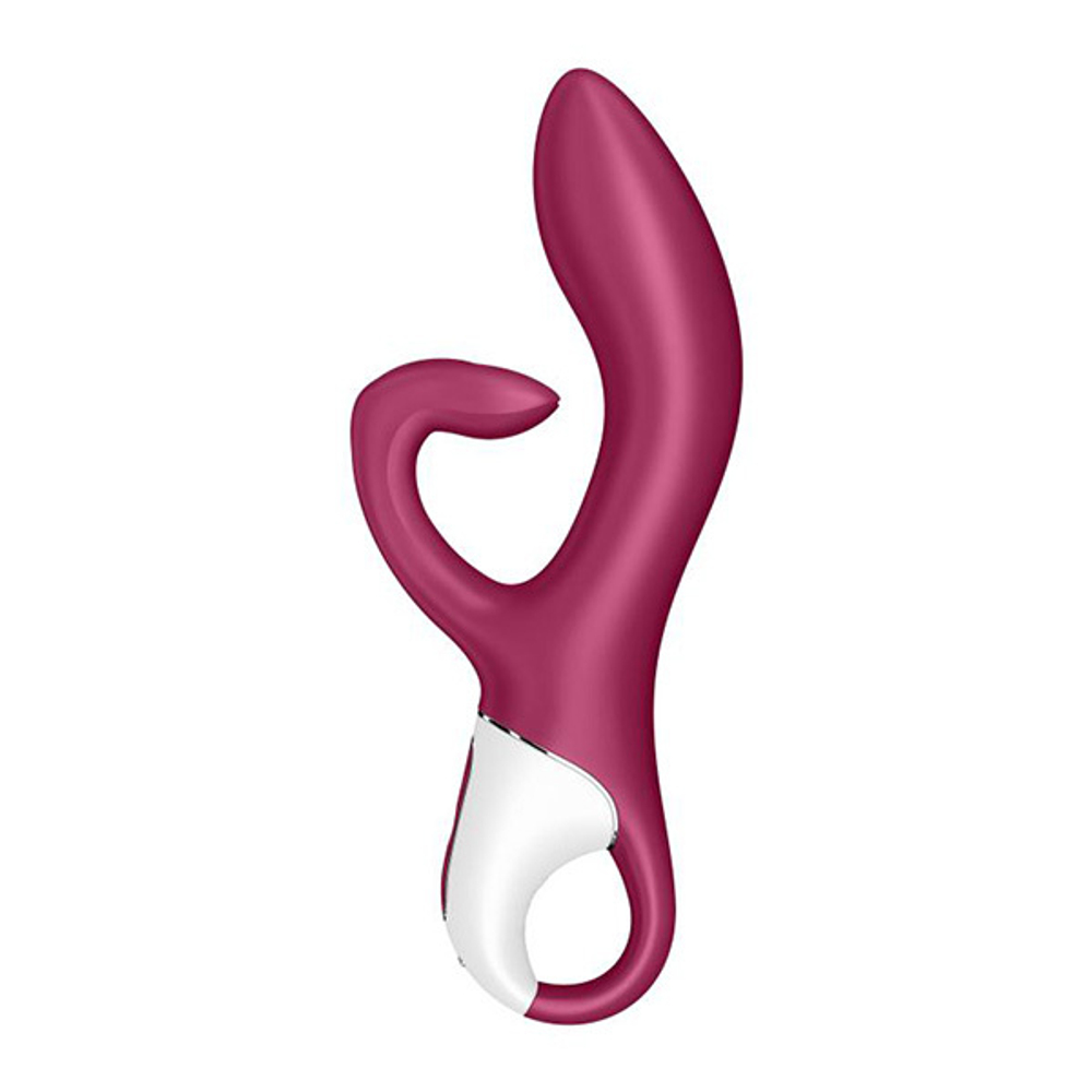 Малиновый вибратор-кролик 21,2см Satisfyer Embrace Me