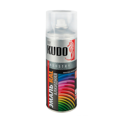 КРАСКА АЭРОЗОЛЬ АЛКИД.  RAL Kudo KU-07035, 520 мл, RAL 7035, светло-серая, 23750