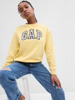 Флисовая толстовка с круглым вырезом и логотипом - GAP
