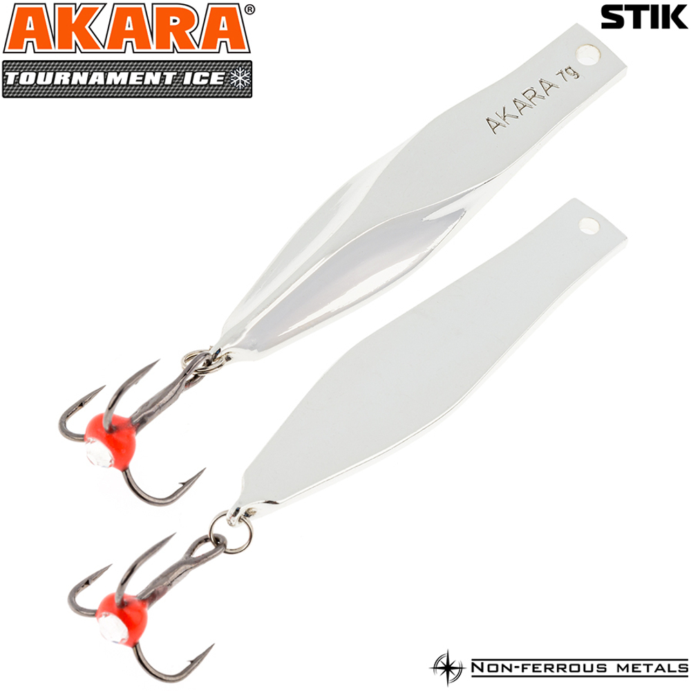 Блесна зимняя Akara Tournament Ice Stik 50 7 гр. Sil