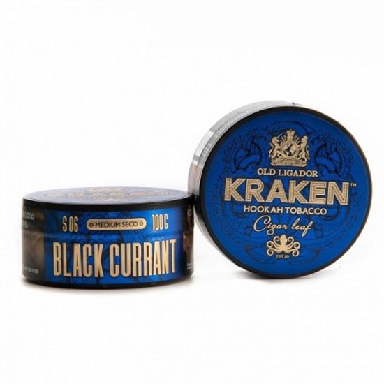 Табак для кальяна «Kraken» Medium Seco Черная смородина /S06/ 100гр.