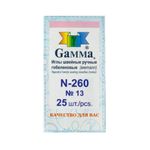 Иглы ручные гобеленовые №13, 25 шт, острые, Gamma N-260