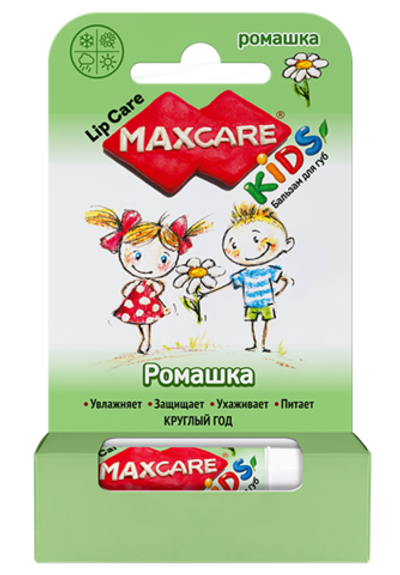 ГАЛАНТ  Бальзам для губ детский MAXCARE KIDS Ромашка 4,7 г (140 шт)