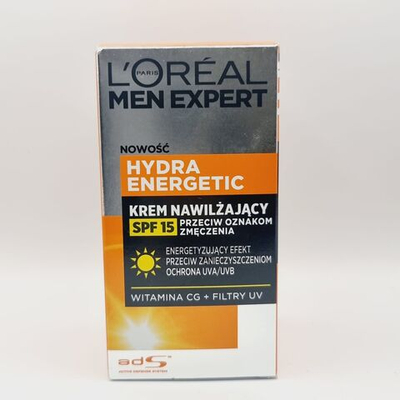 Увлажняющий крем мужской против усталости Men Expert Hydra Energetic SPF15, 50 мл (Франция)