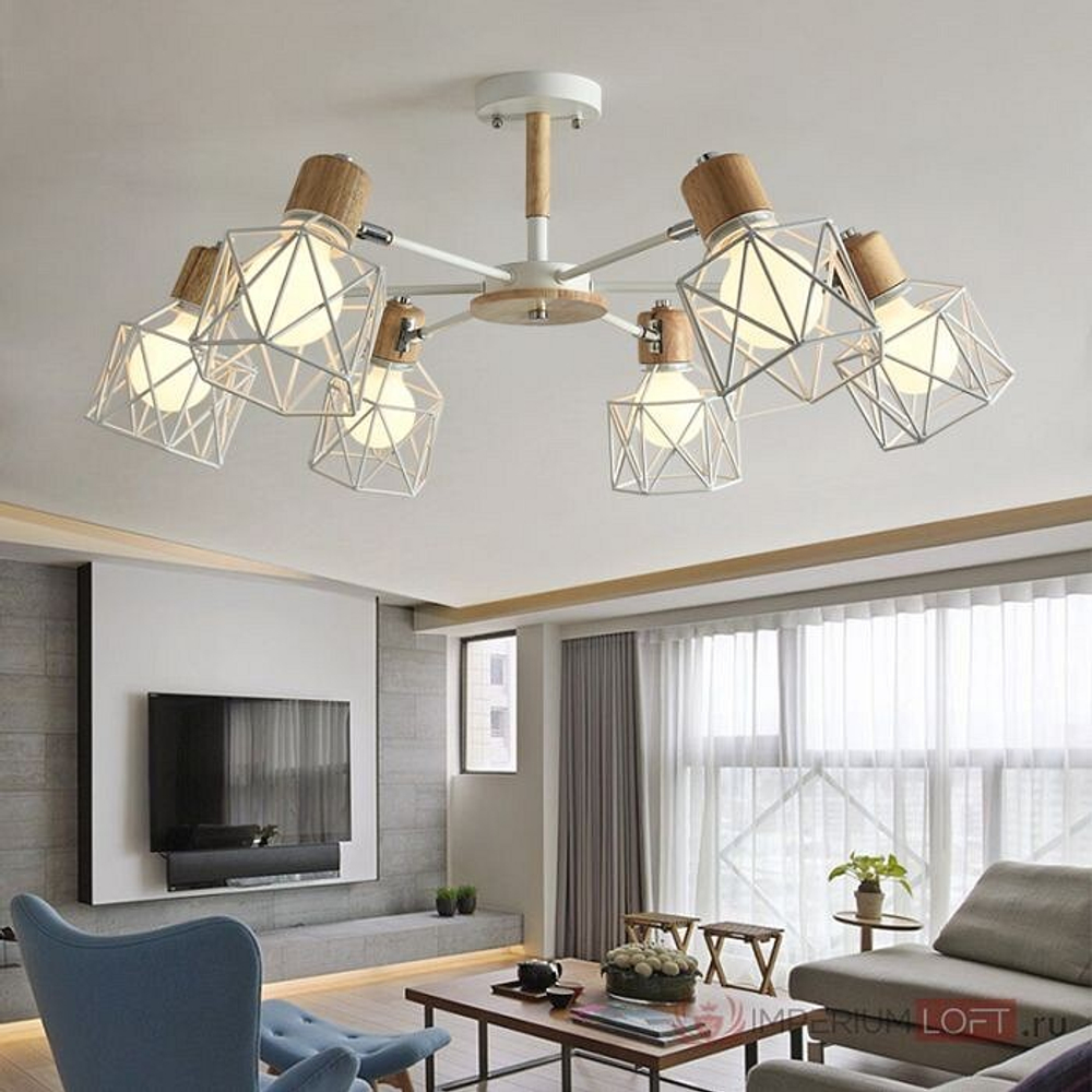 Люстра на штанге Imperiumloft Corf White CORF-B01