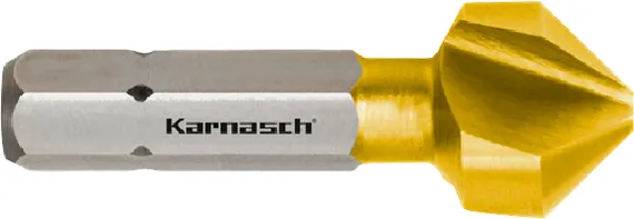 Зенковка Karnasch Ø6,3 мм, 90°, HSS-XE/TiN, DIN 335, арт. 40.3010.010