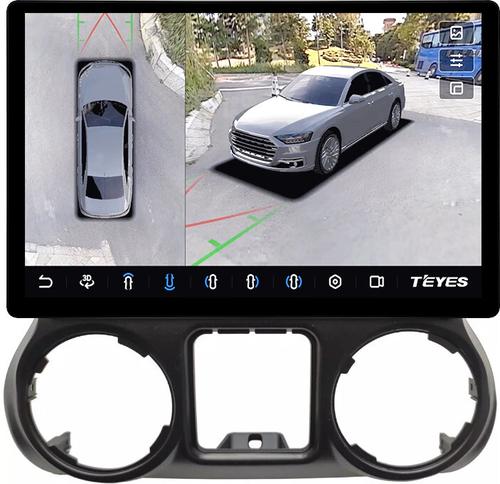 Магнитола для Jeep Wrangler 3 2014-2018 - Teyes CC3-2K-360 монитор 13" 2K QLED на Android 10, Быстрая, CarPlay, 4G SIM-слот, 4 камеры в комплекте