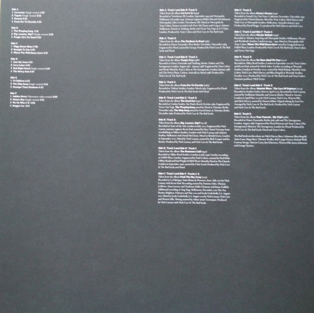 Nick Cave And The Bad Seeds / Lovely Creatures (The Best Of Nick Cave And The Bad Seeds)(1984-2014)(3LP)