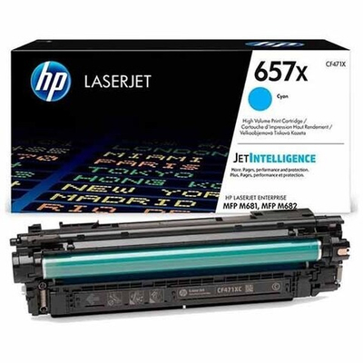 Картридж HP 657X (CF471X) для LaserJet M681/M682 голубой (28K)