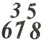 Цифра на дверь НОЭЗ «8» 1-110-S черный