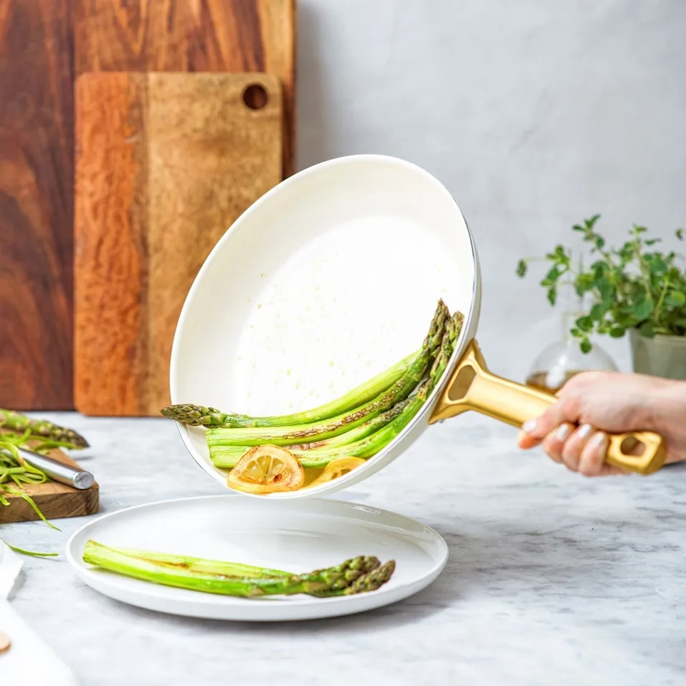 GreenPan Набор из 2 сковородок Padova 20+26 см кремово-белый EAN 4894871046955
