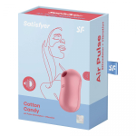 Розовый вакуум-волновой вибростимулятор Cotton Candy (Цвет: розовый)