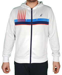 Мужская теннисная толстовка Australian Printed Double Jacket — белая