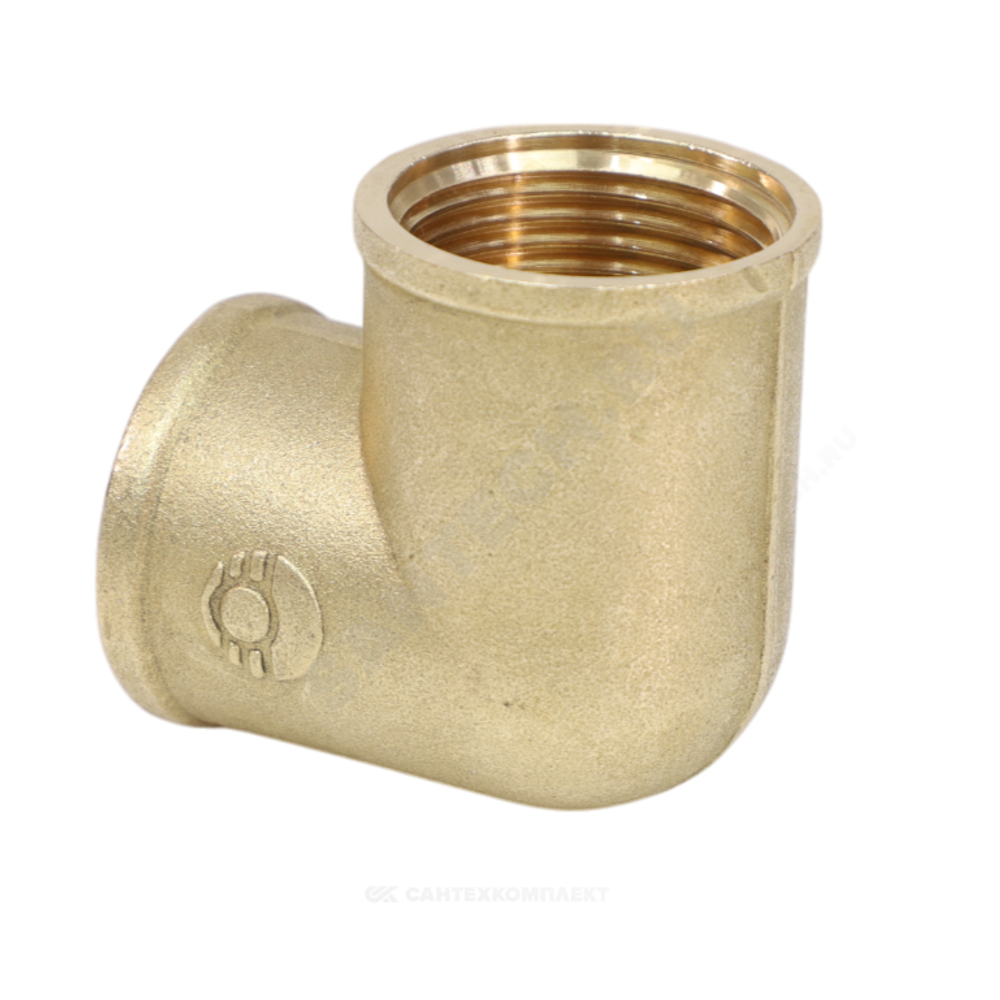 Угольник латунь Ду 20 (3/4") ВР/ВР VALFEX VF.090.L.034
