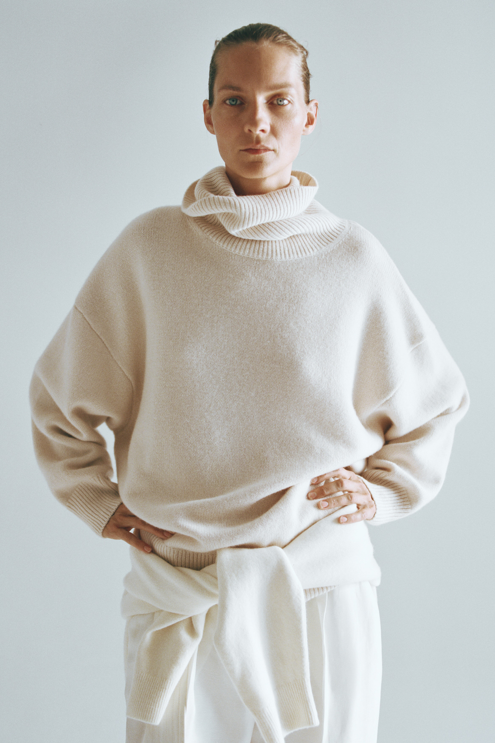 Водолазка оверсайз с кашемиром - H&M