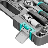 Набор инструментов, 1/2", 1/4", CrV, пластиковый кейс 94 предмета Stels — фото 6