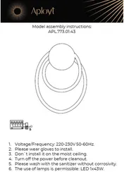 Настенный светильник Sindrillon APL.773.01.43 Aployt