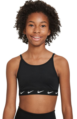 Топ для девочки теннисный Nike Dri-Fit One Sports Bra - черный