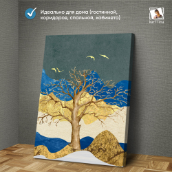 Картина karTTina "ПЕЙЗАЖ В ГОРАХ", 150 см х 70 см