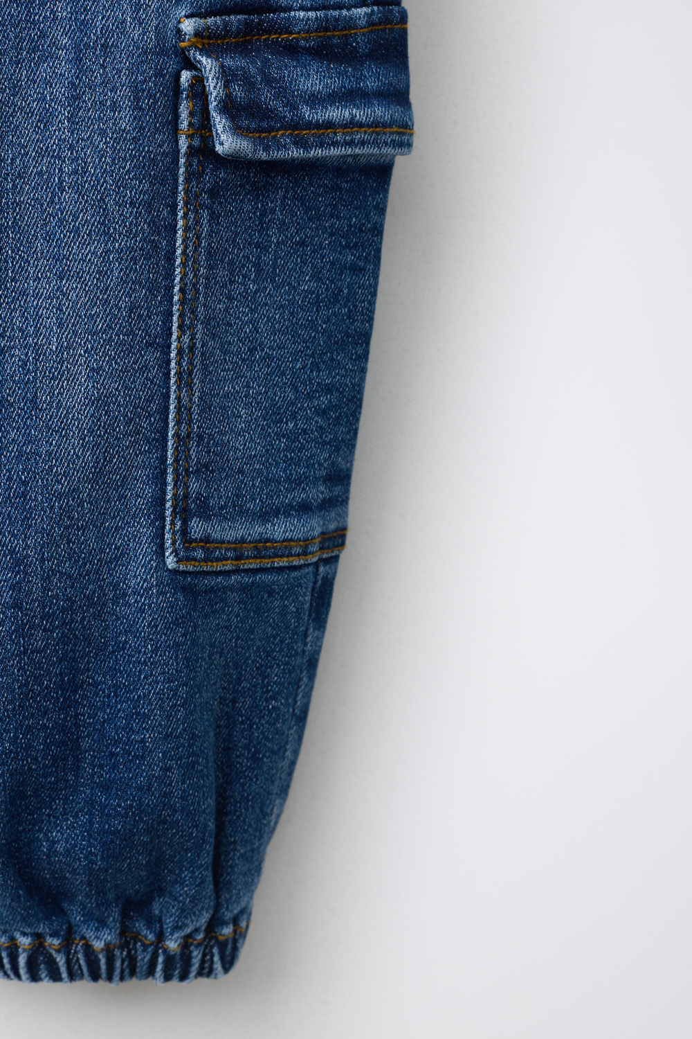 ZARA ДЖИНСЫ-ДЖОГГЕРЫ КАРГО COMFY, ВЫЦВЕТШИЙ СИНИЙ