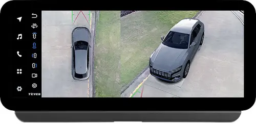 Магнитола для Toyota Corolla E210 2018+ / Corolla Cross (без штатной КЗВ, рамка LUX) - Teyes LUX ONE 360 монитор 12.3", Android 10, Быстрая, CarPlay, 4G SIM-слот, 4 камеры в комплекте
