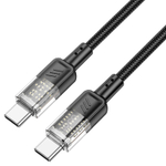 Usb Кабель-зарядка Type-C на Type-C Hoco U129 60W 1.2м черный