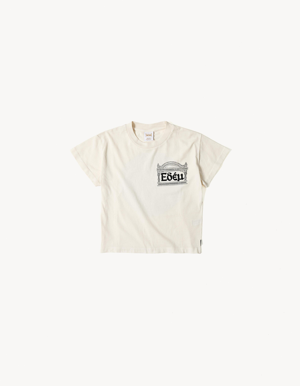 Женская белая футболка классического кроя ARIES x BERSHKA - BERSHKA
