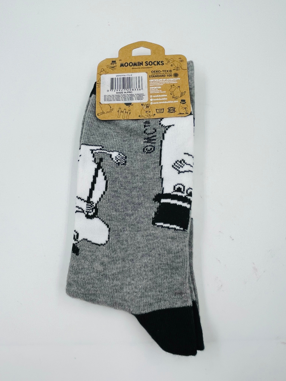 Носки Moomin, серые, Moominpappa, размер 40-45 (из Финляндии)
