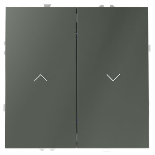 Выключатель встраиваемый для жалюзи 10А, (титан) Voltum S70 VLS020706