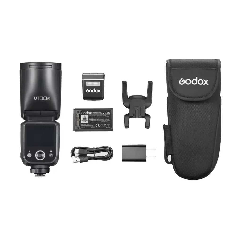 Вспышка накамерная Godox V100F TTL с круглой головкой для Fujifilm