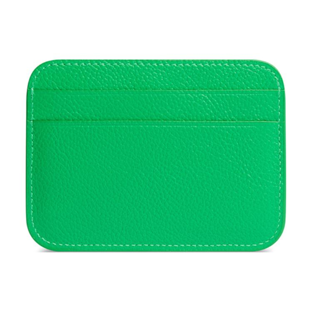 Balenciaga Grain Calfskin Card Holder Women"s Green
