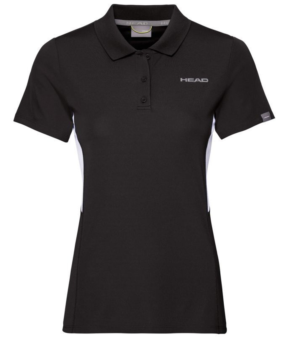 Женское поло Head Club Tech Polo Shirt W - black