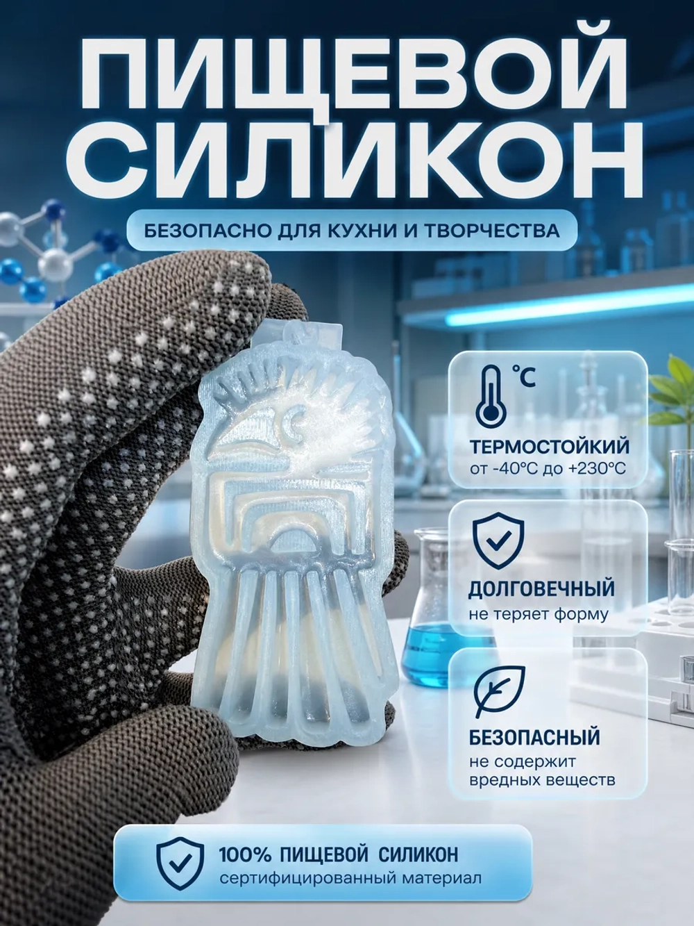 Силиконовая форма птица