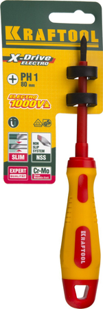KRAFTOOL PH1 х 80 мм, высоковольтная отвертка (250084-1-080)