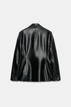 ZARA ДВУБОРТНЫЙ БЛЕЙЗЕР, ЧЕРНЫЙ