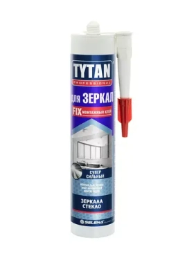 Клей монтажный для зеркал Tytan PROFESSIONAL, бежевый, 310 мл, 96221, 27103