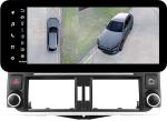 Магнитола для Toyota Land Cruiser Prado 150 2009-2013 (ШГУ 7", рамка LUX) - Teyes LUX ONE 360 монитор 12.3" 2K QLED на Android 10, Быстрая, CarPlay, 4G SIM-слот, 4 камеры в комплекте