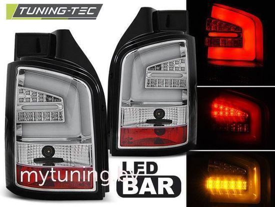 Фонари задние LED BAR CHROME для VW T5 04.10-15