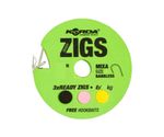 KORDA Поводок готовый Ready Zigs 10' 300см №10 3шт