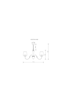 Люстра подвесная Arte Lamp Fiona A3227LM-8AB