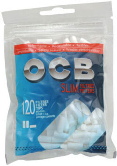 Фильтры для сигарет "OCB" 6мм Slim 120шт